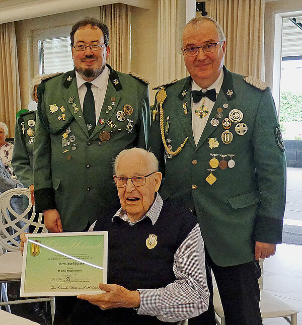 75 Jahre Treue zur Schützenbruderschaft
